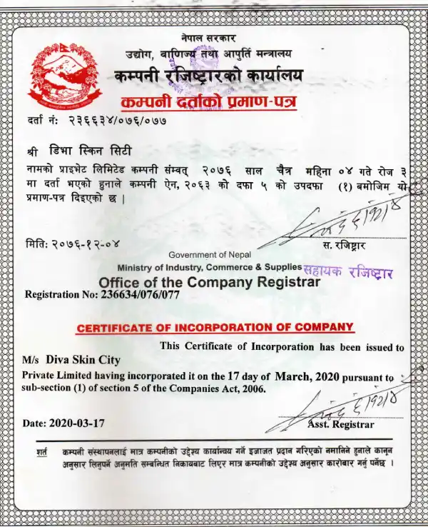 Company Incorporation